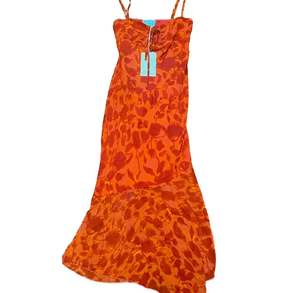 ✨Peppermayo Sally Midi Dress in Deep Red Floral✨